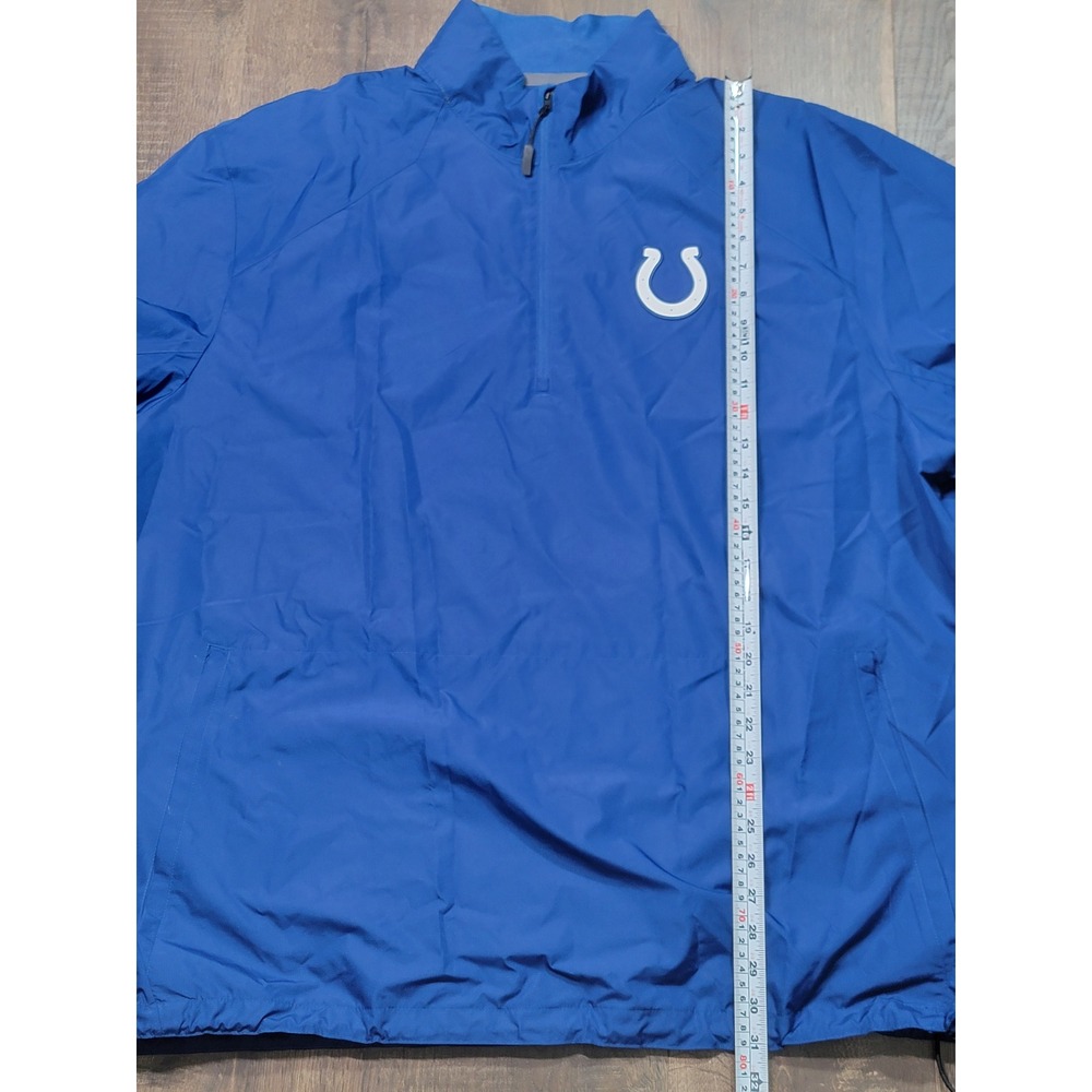 Nike NFL Indianapolis Colts Quarter Zip Windbreaker Jacket Blue XXL 538075-431‎